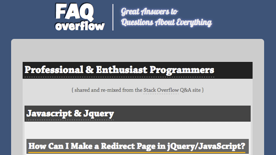 Great answers to interesting questions about everything